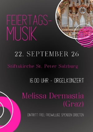 Dermastia - Orgelkonzerte 2026 © Stiftsmusik