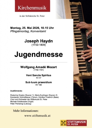 Musikprogramm - Pfingstmontag 2026 &copy; Stiftsmusik