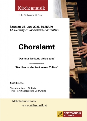 Musikprogramm - 21. Juni 2026 &copy; Stiftsmusik