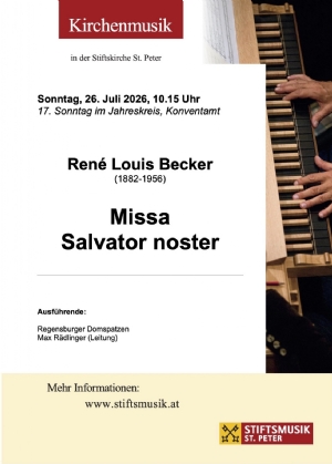 Musikprogramm - 26. Juli 2026 © Erzabtei