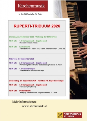 Musikprogramm - Ruperti 2026 © Stiftsmusik
